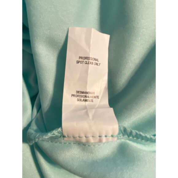 City Studio Formal Dress Size 5 Light Turquoise Bead Detail One Shoulder - Picture 9 of 14